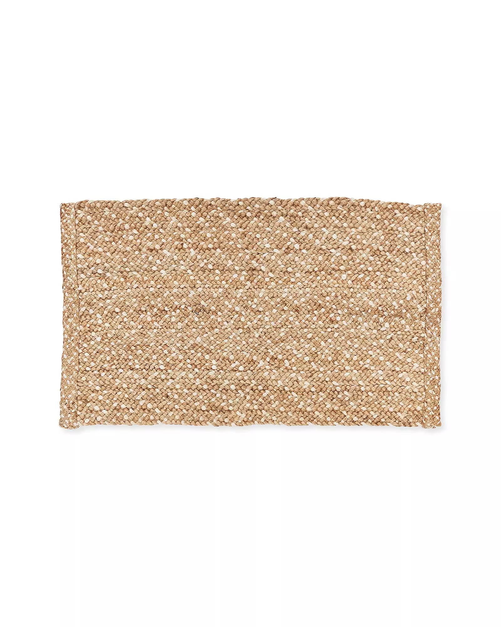 A small tan jute area rug from Serena & Lily