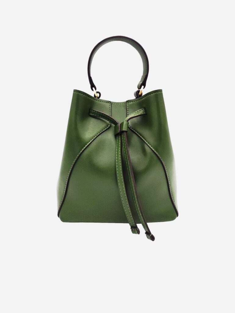 Green purse made from cactus leather