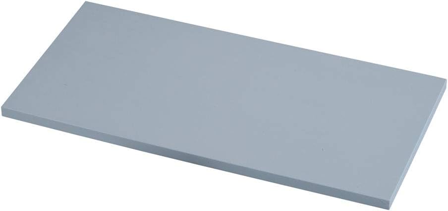 Gray rubber cutting board with a sleek, minimalist design.