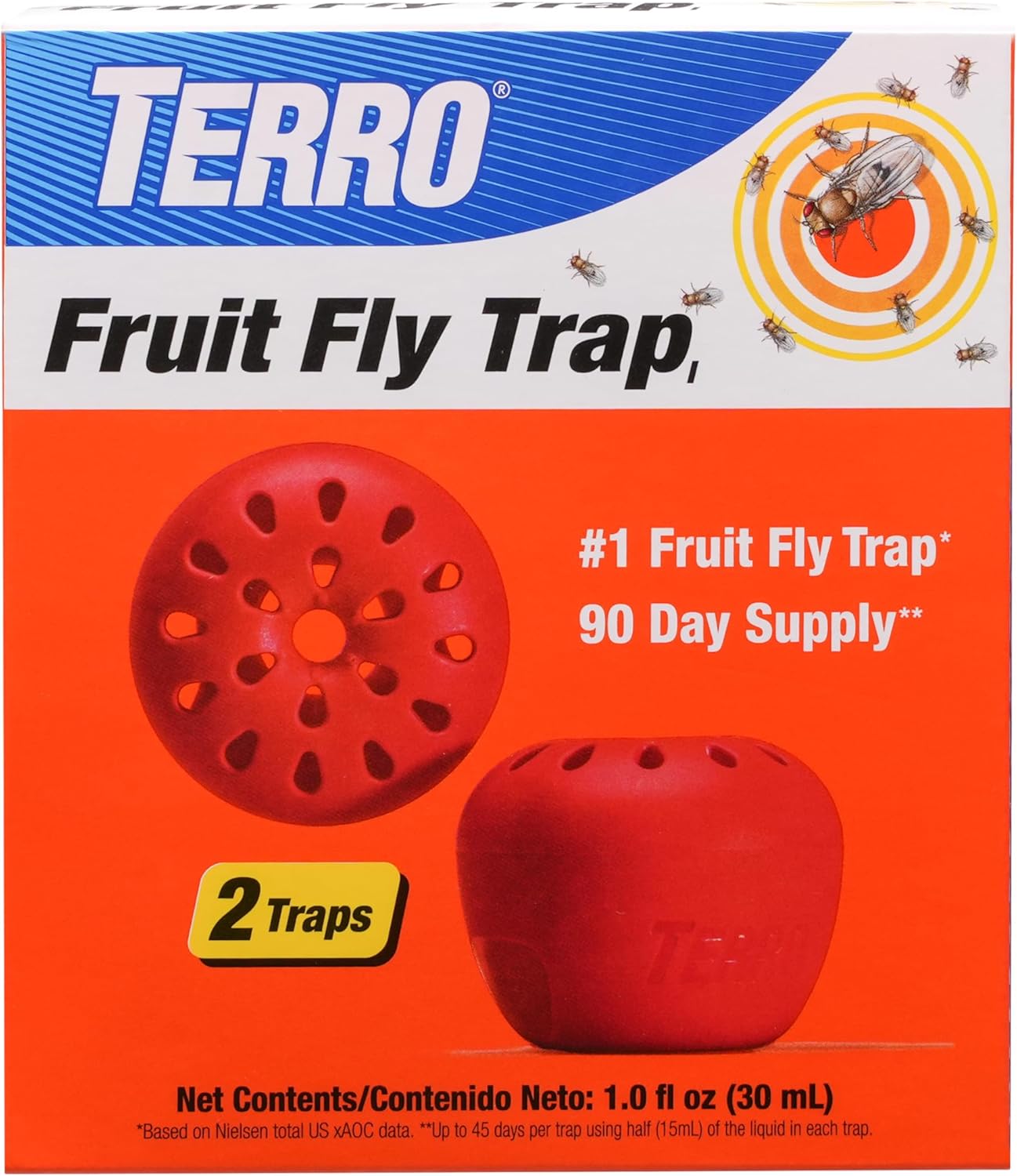 Box of two Terro brand fruit fly traps