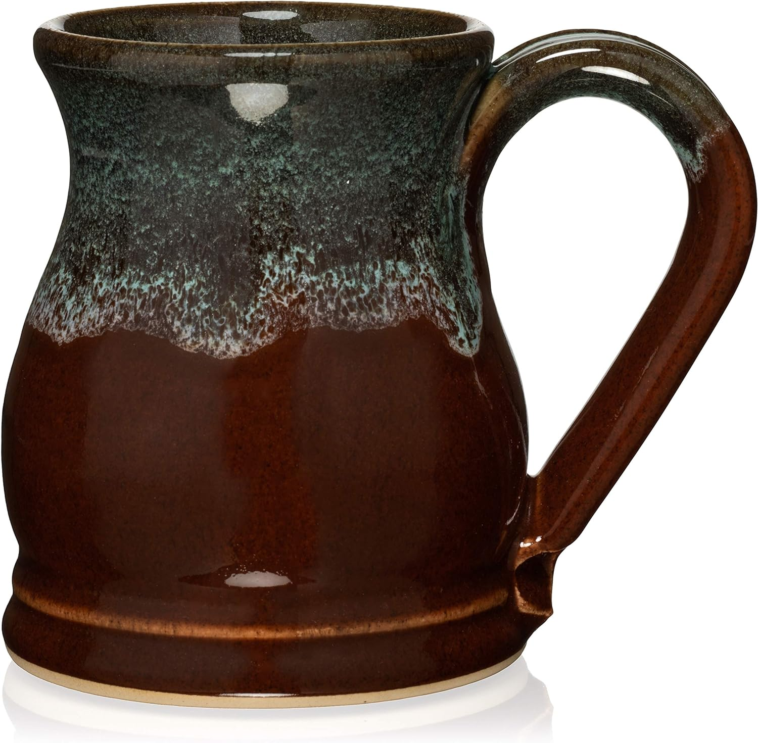 Charming craftsmanship—Uncommon Clay Potbelly Mug, lead-free and designed with a wide base and stunning glaze for a unique sip.