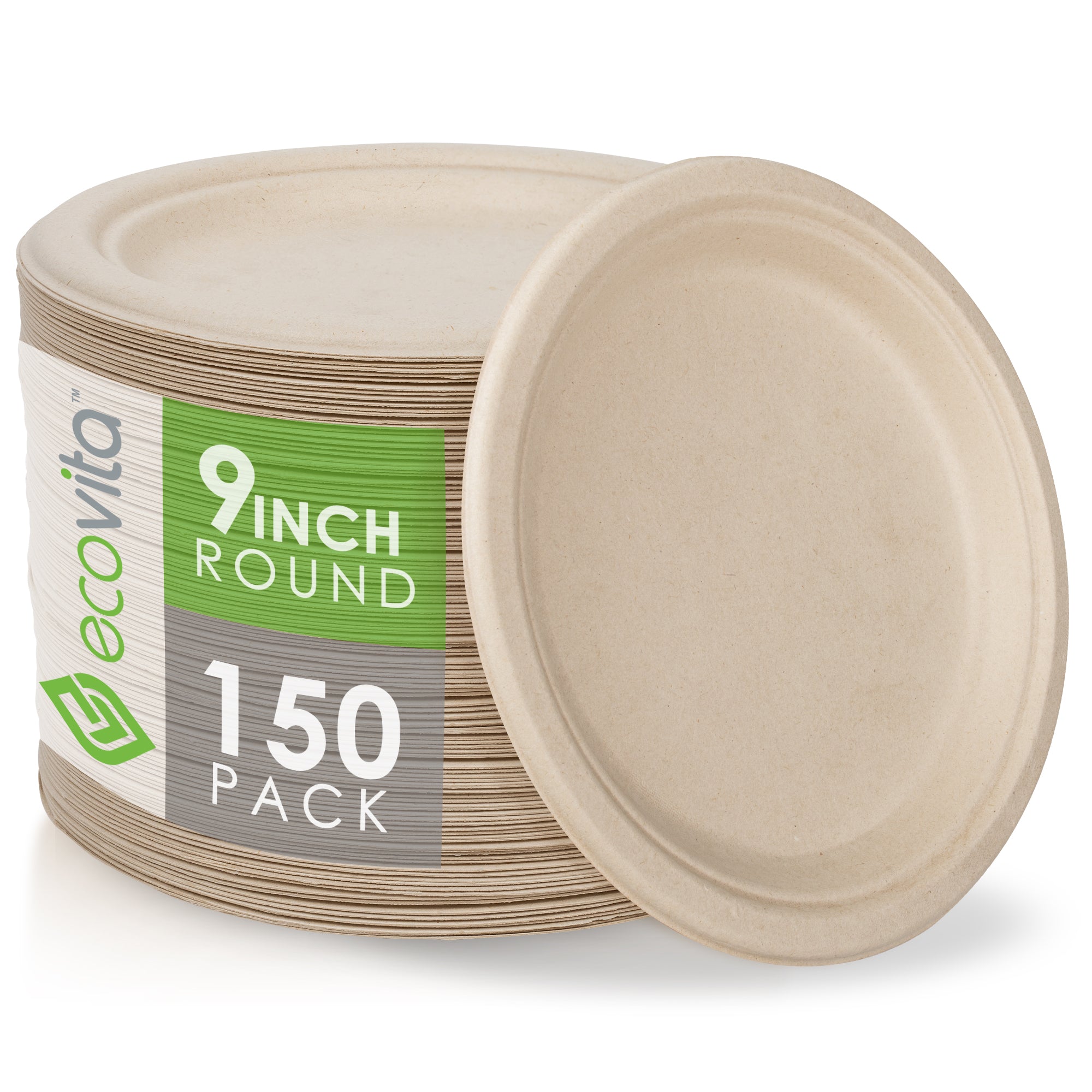 Opt for Ecovita 100% Compostable Paper Plates for an eco-friendly, tree-free dining solution.