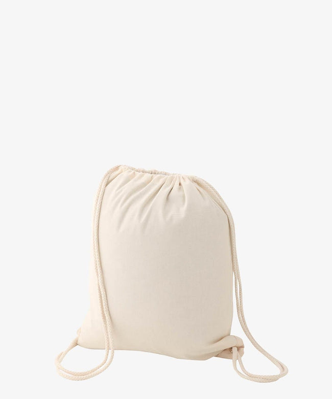 Carry your essentials in eco-friendly style with the EcoDuka Tansy Cotton Drawstring Gym Bag, made from 100% natural cotton.